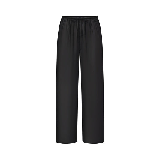 SWIM COVER-UPS SHEER PANT | OBSIDIAN