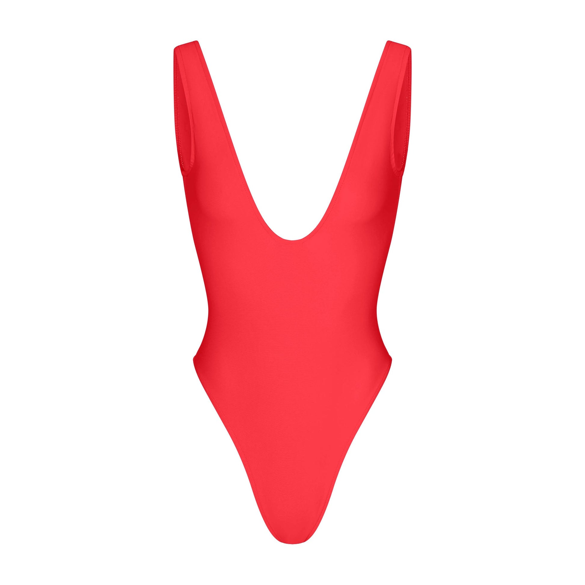 ICONIC SWIM PLUNGE ONE PIECE | CARMINE