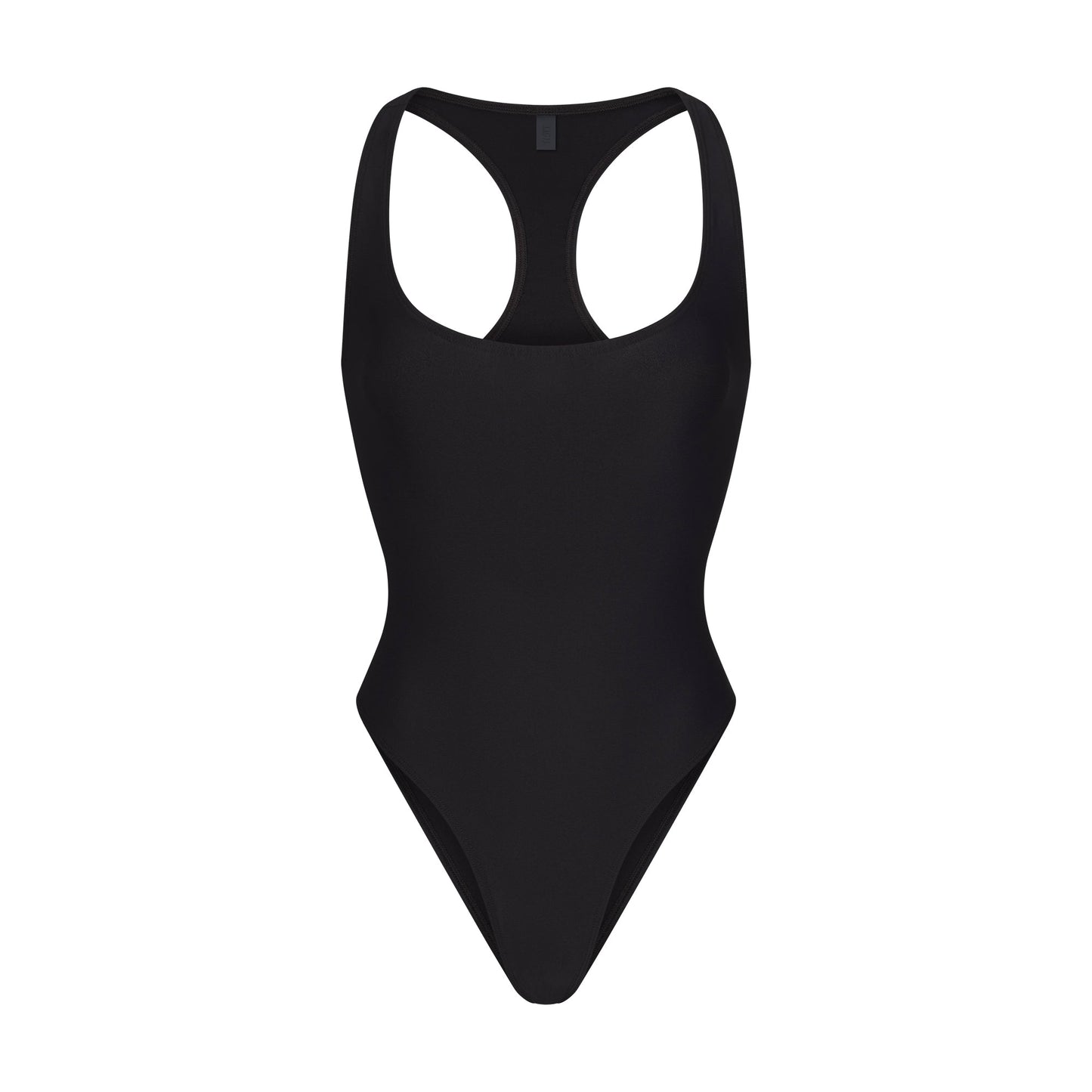 ICONIC SWIM RACERBACK ONE PIECE | OBSIDIAN