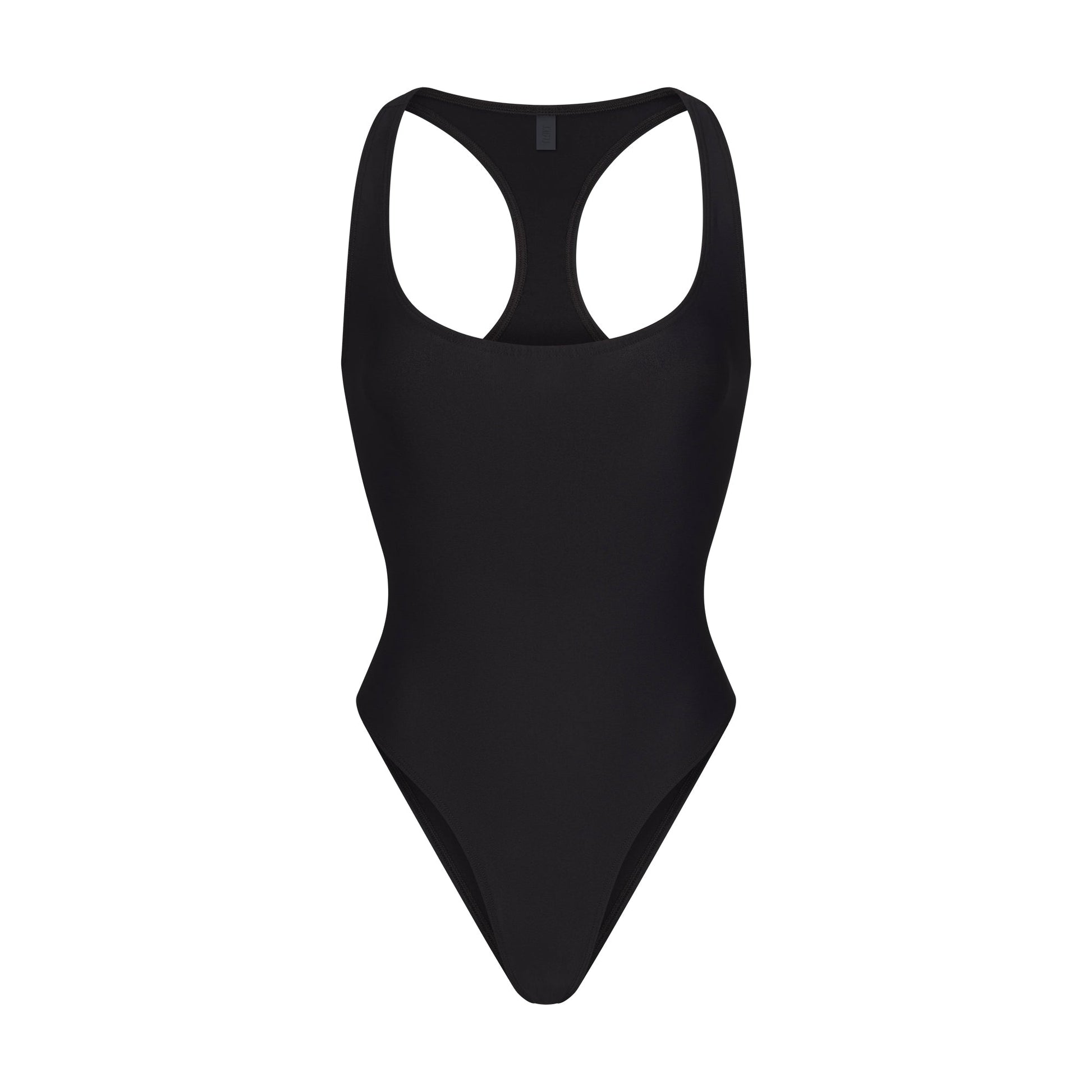 ICONIC SWIM RACERBACK ONE PIECE | OBSIDIAN