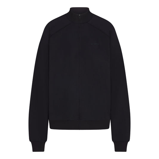 NikeSKIMS MATTE TRICOT OVERSIZED TRACK JACKET | OBSIDIAN
